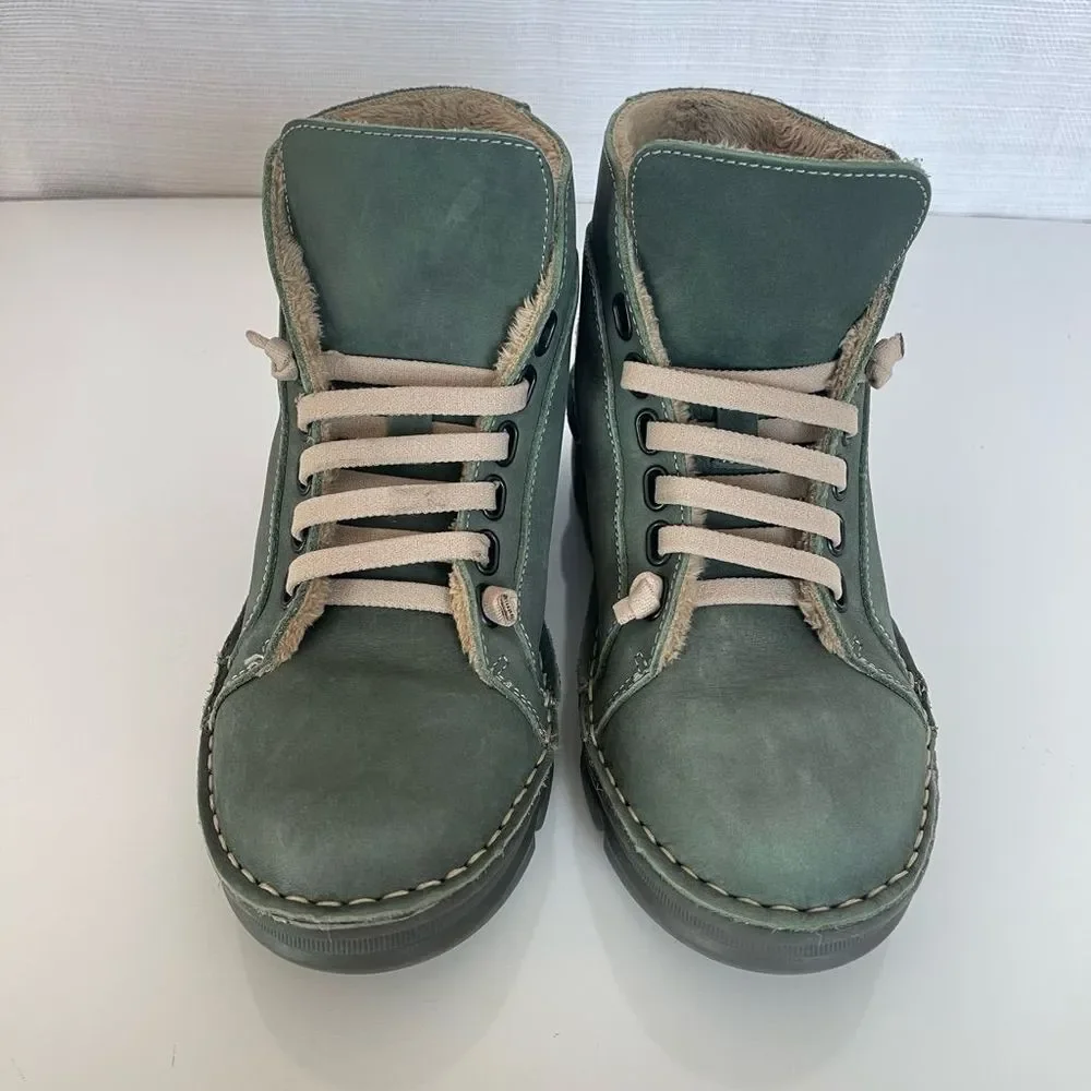 On Foot 29001 High Top Green  Sneaker in Kaki Khaki. US Size 39